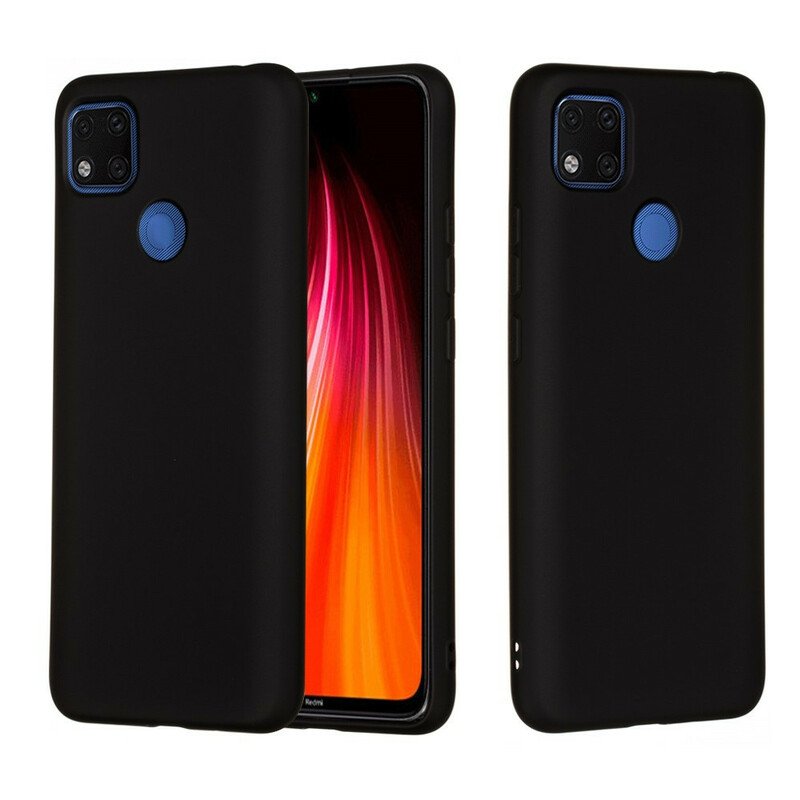 Mobilskal Xiaomi Redmi 9C Flytande Silikon Med Snodd