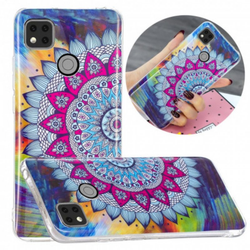 Skal Xiaomi Redmi 9C Fluorescerande Färgglada Mandala
