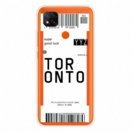 Skal Xiaomi Redmi 9C Toronto Boardingkort