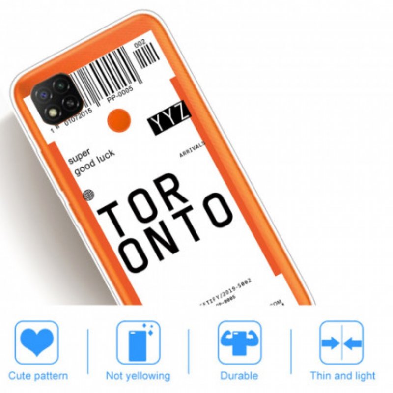 Skal Xiaomi Redmi 9C Toronto Boardingkort