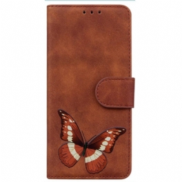 Fodral Realme C31 Fjäril I Konstläder
