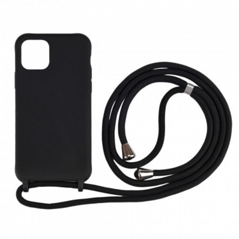 Skal iPhone 11 Pro Max Med Snodd Med Flexibel Silikonsladd