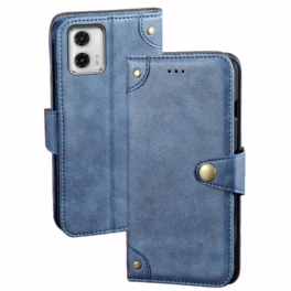 Fodral Moto G73 5G Idewei Magnetisk Knapp