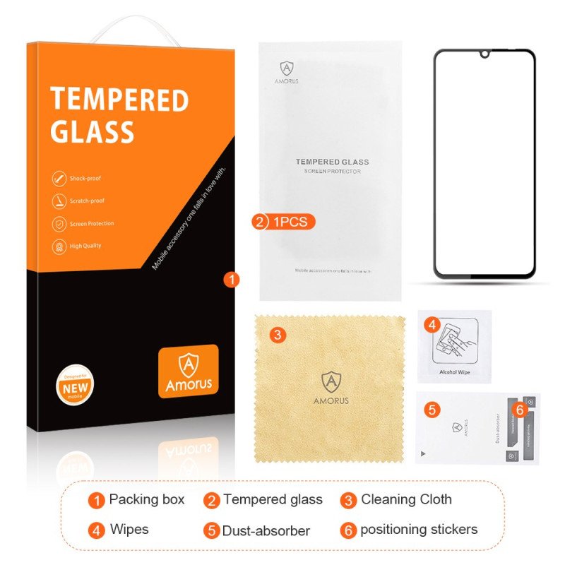 Heltäckande Skärmskydd I Härdat Glas För Realme Note 60x / C63 / C61 Amorus