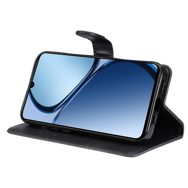 Skyddsfodral Realme C63 Enfärgat Konstläder