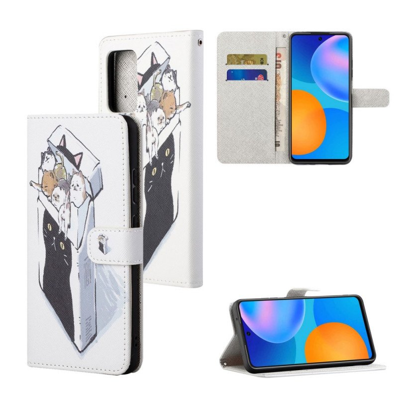 Fodral Xiaomi Redmi Note 11 / 11S Med Kedjar Leverans Thong Cats