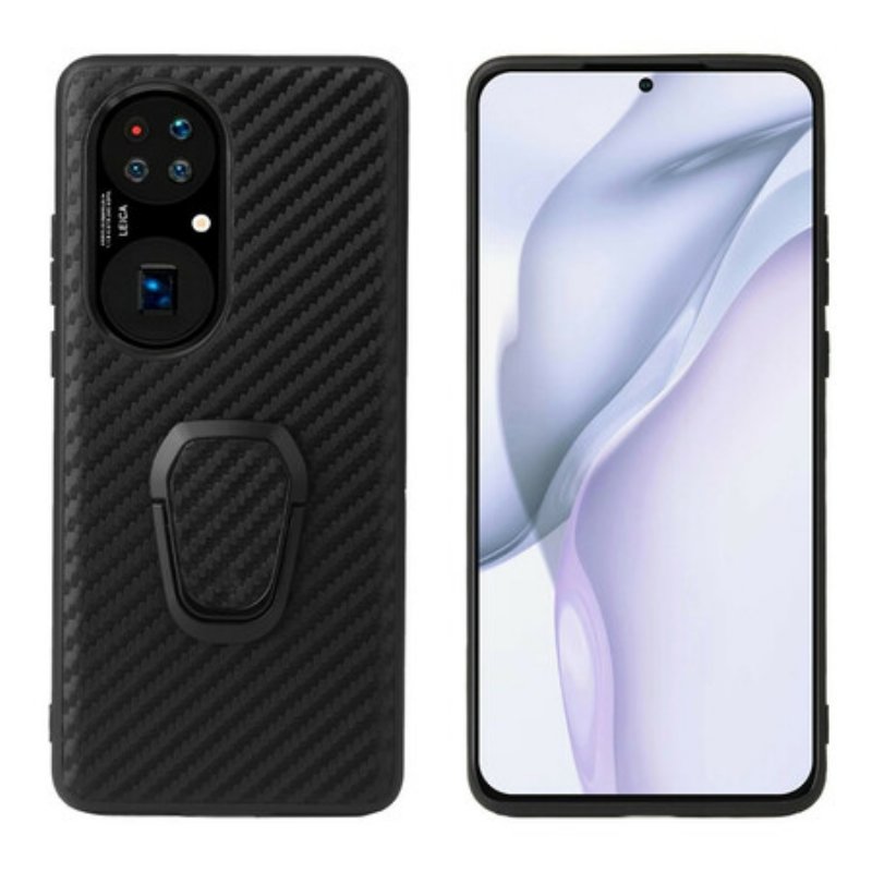 Skal Huawei P50 Pro Ring-stöd För Kolfiber