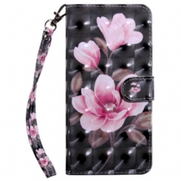 Fodral Poco C61 Rosa Blommor Med Rem