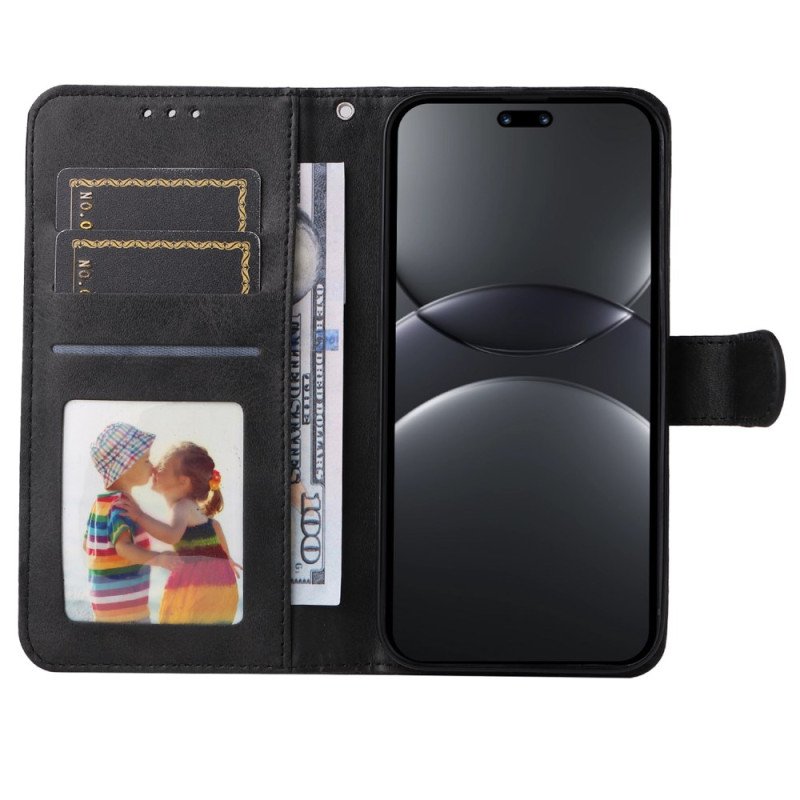 Fodral För Huawei Nova 13 Pro Lädereffektrem