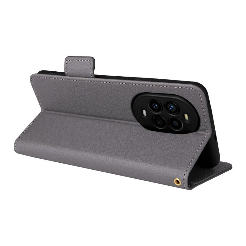 Fodral Huawei Nova 13 Pro Litchi Konstläderrem