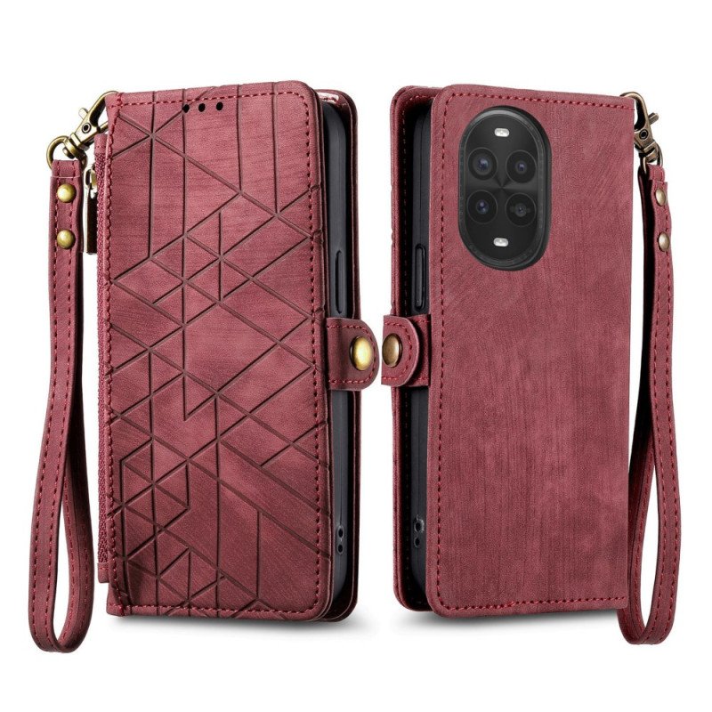 Fodral Huawei Nova 13 Pro Plånbok Med Dragkedja