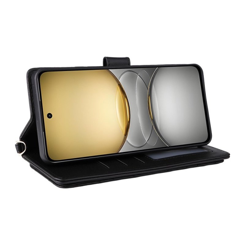 Fodral För Realme 14x 5g Premiumdesign Med Rem Och Axelrem