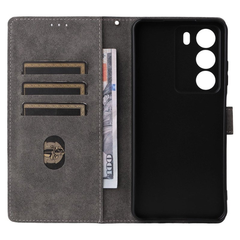 Fodral Realme 14x 5g Konstläder Med Rfid-skydd