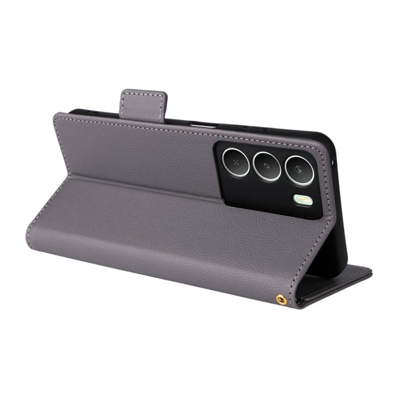 Fodral Realme 14x 5g Litchitextur Med Snodd