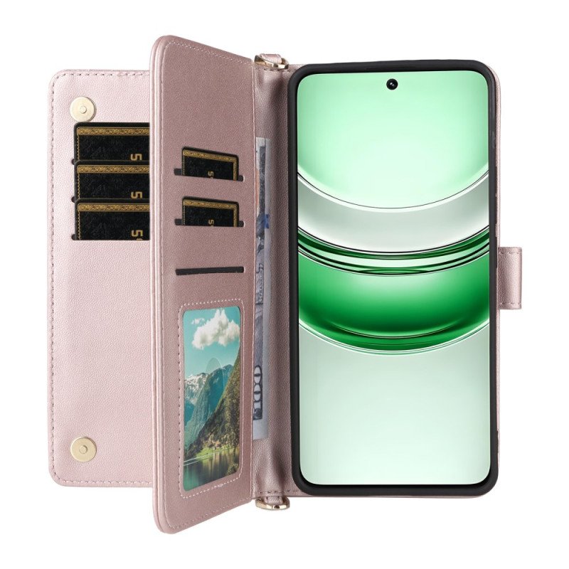 Fodral Realme 14x 5g Quiltad Med Rem Och Axelrem