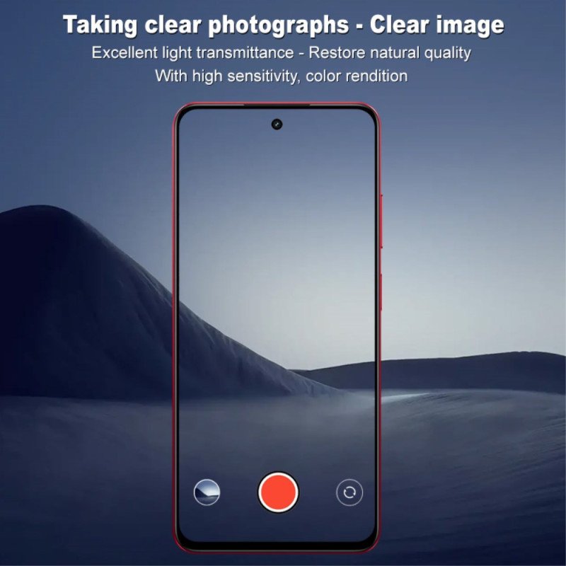 Linsskydd I Härdat Glas För Realme 14x 5g (svart Version) Imak
