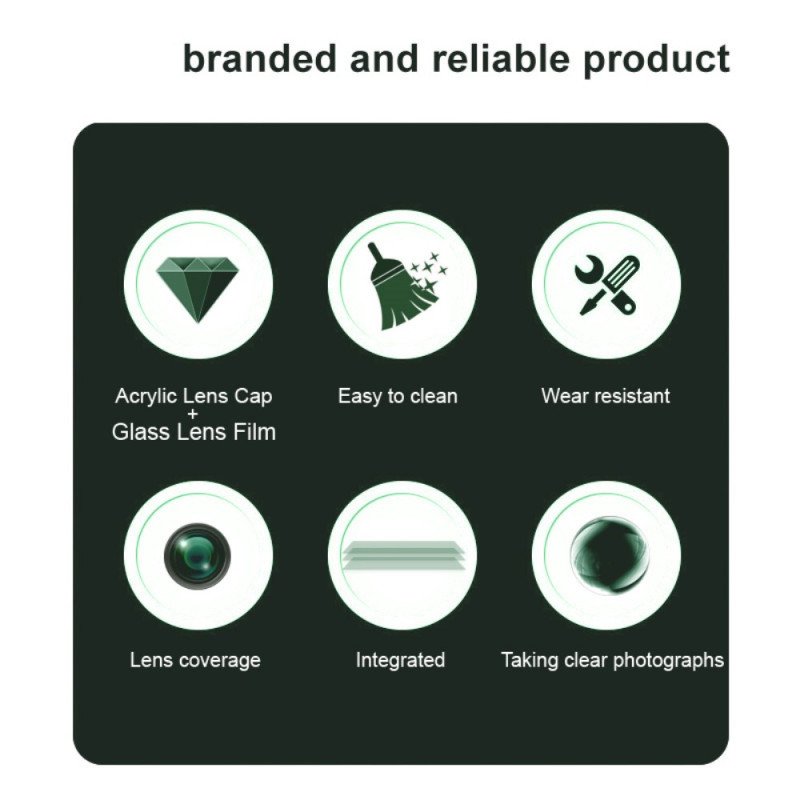 Linsskydd I Härdat Glas För Realme 14x 5g (svart Version) Imak