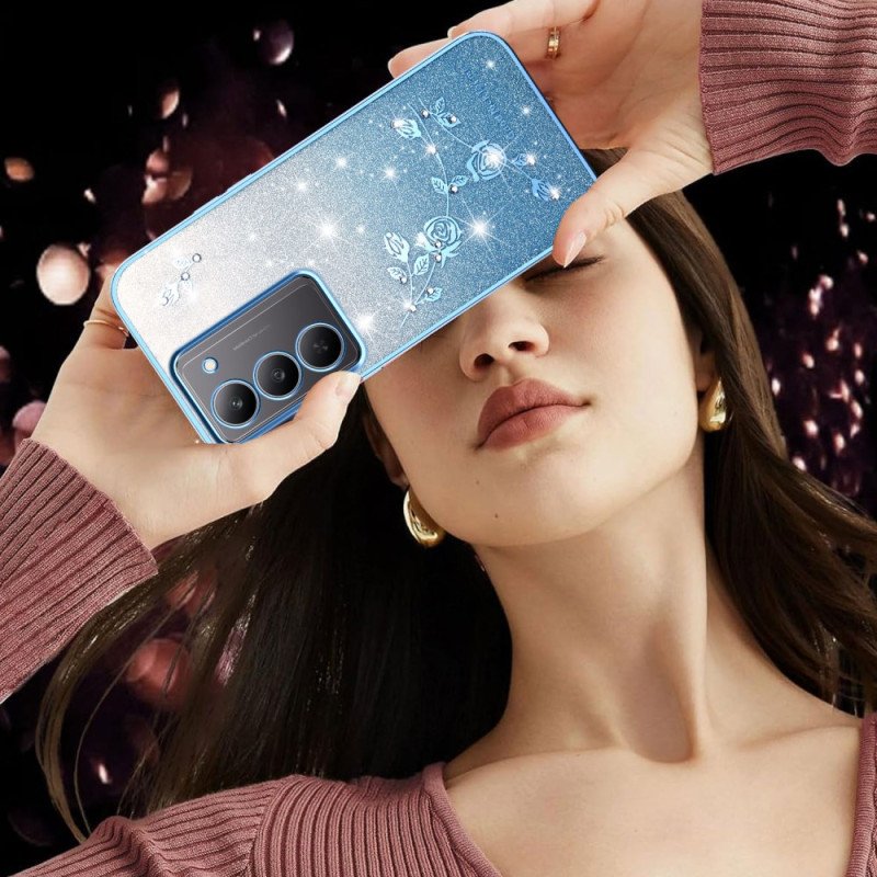 Skal Realme 14x 5g Kadem Blommor Och Strass