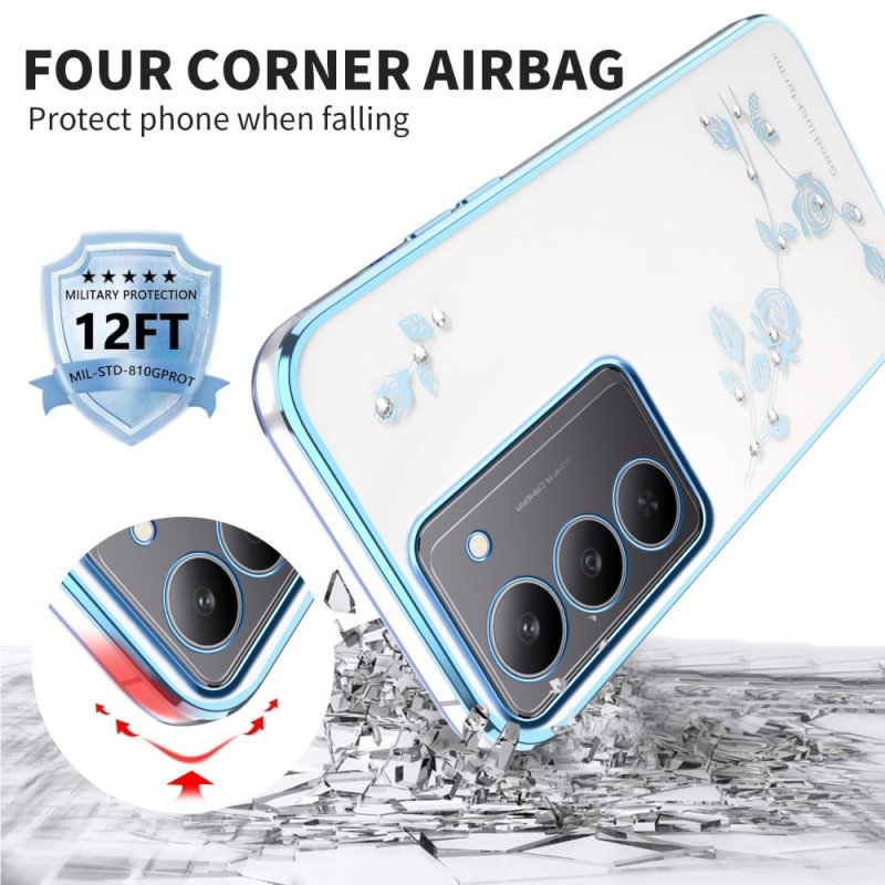 Skal Realme 14x 5g Kadem Blomsterdekorationer Och Strass