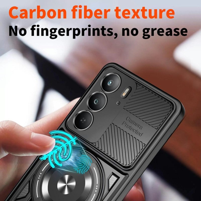 Skal Realme 14x 5g Telefonfodral Magnetisk Med Roterande Stativ