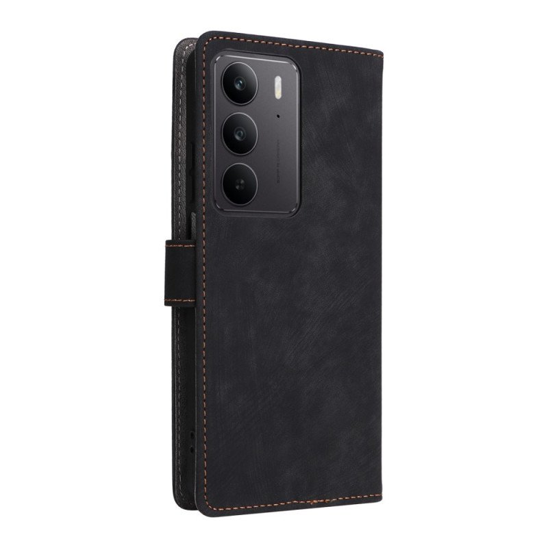 Skyddsfodral Realme 14x 5g Rfid-skydd I Mockaeffekt