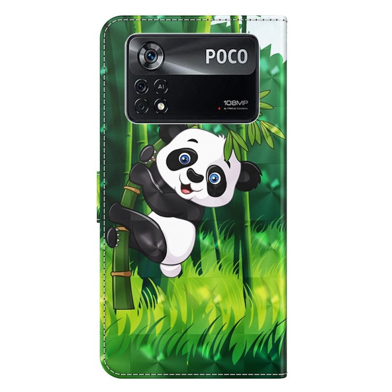 Fodral Poco X4 Pro 5G Med Kedjar Strappy Panda