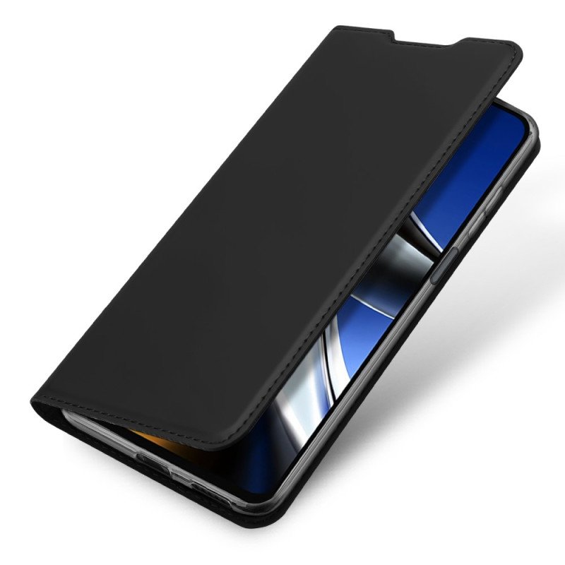 Folio-fodral Poco X4 Pro 5G Läderfodral Skin Pro Dux Ducis