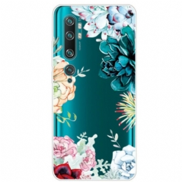 Skal Xiaomi Mi Note 10 / 10 Pro Sömlös Akvarell Blommor