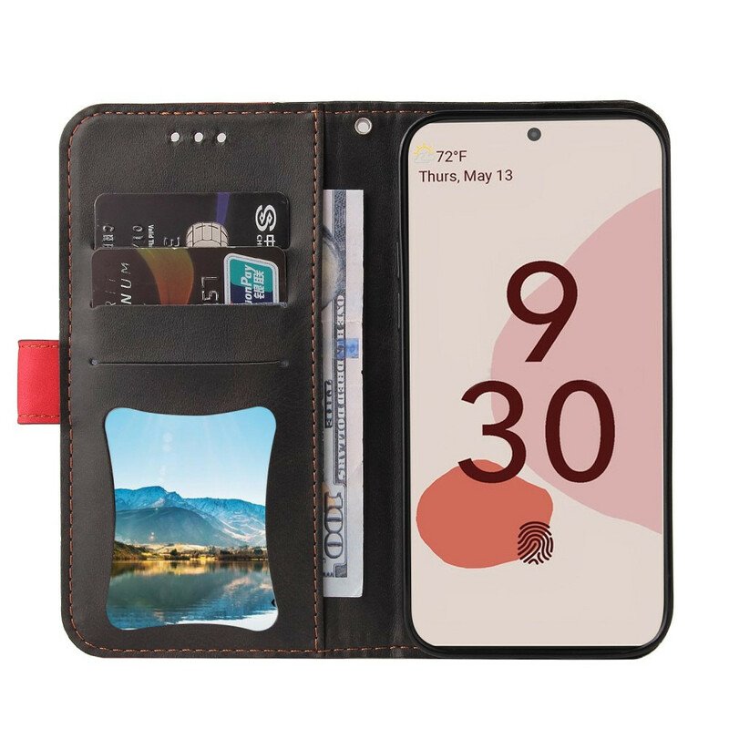 Fodral Google Pixel 6 Färgat Tvåfärgat Konstläder