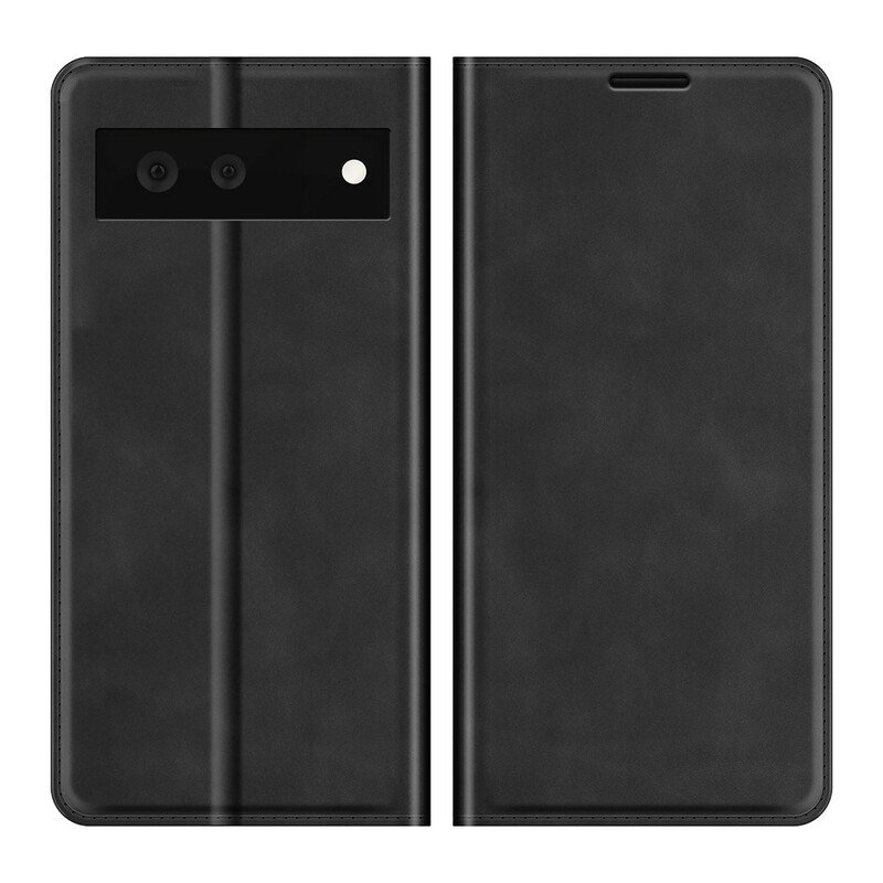 Folio-fodral Google Pixel 6 Läderfodral Hudberöring