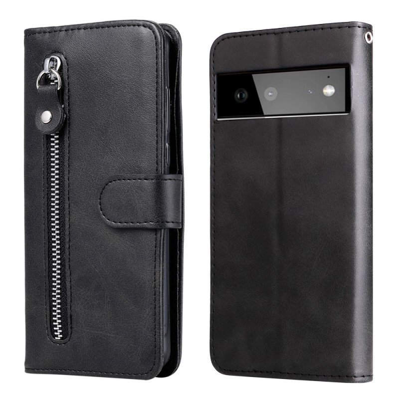 Läderfodral Google Pixel 6 Vintage Myntväska