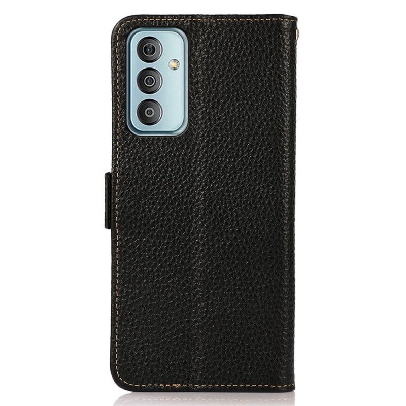 Läderfodral Samsung Galaxy M23 5G Litchi Läder Khazneh Rfid