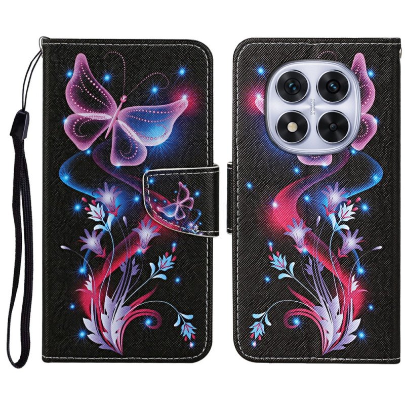 Fodral Xiaomi Redmi Note 14 Pro Plus 5g Glödande Fjärilar
