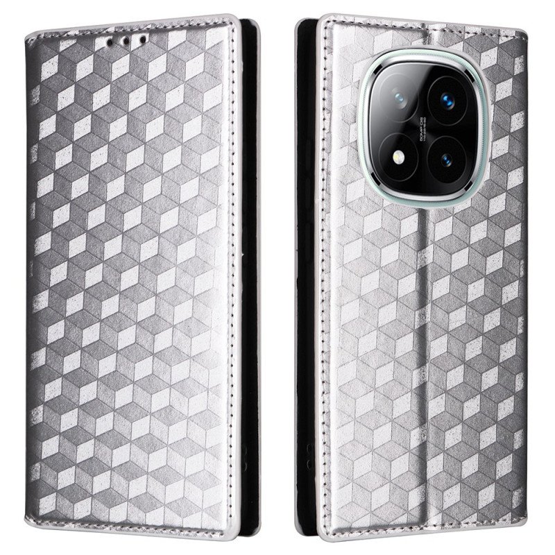 Folio-fodral Xiaomi Redmi Note 14 Pro Plus 5g Glansigt 3d-mönster