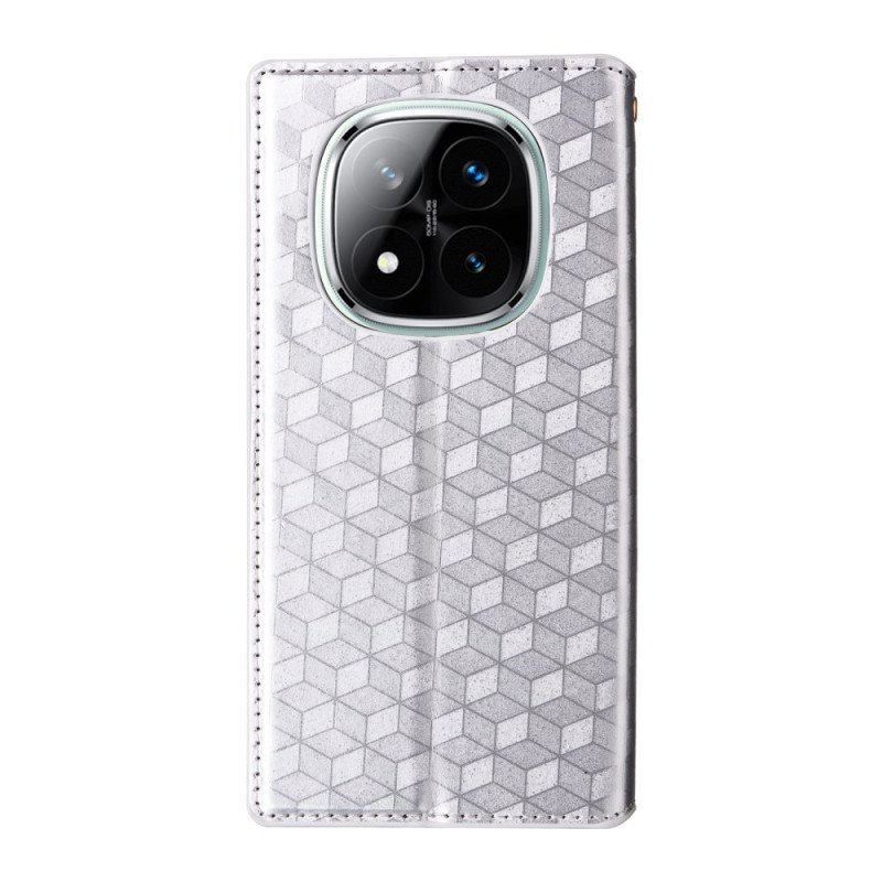 Folio-fodral Xiaomi Redmi Note 14 Pro Plus 5g Glansigt 3d-mönster