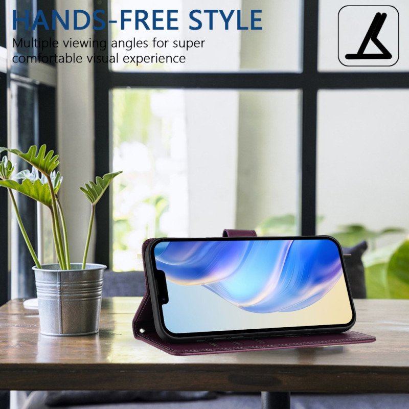 Läderfodral Xiaomi Redmi Note 14 Pro Plus 5g Telefonfodral Bikakemönster