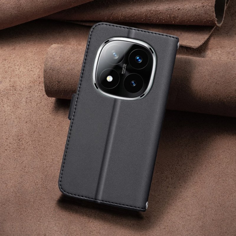 Läderfodral Xiaomi Redmi Note 14 Pro Plus 5g Telefonfodral Premium Quiltad Rem