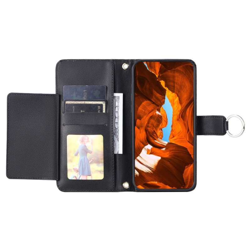 Läderfodral Xiaomi Redmi Note 14 Pro Plus 5g Telefonfodral Quiltad Med Rem Och Axelrem