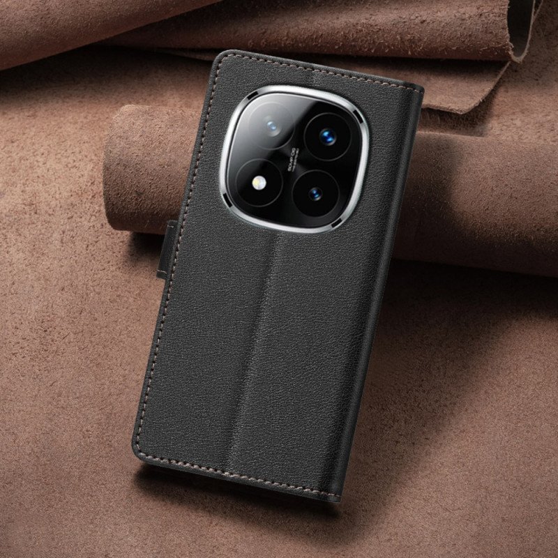 Läderskal Fodral Xiaomi Redmi Note 14 Pro Plus 5g Binfen-färg