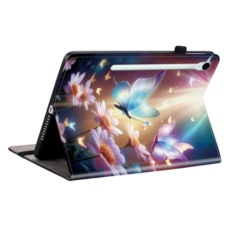 Case Samsung Galaxy Tab S10 Fe Plus Telefonfodral Lysande Fjärilar