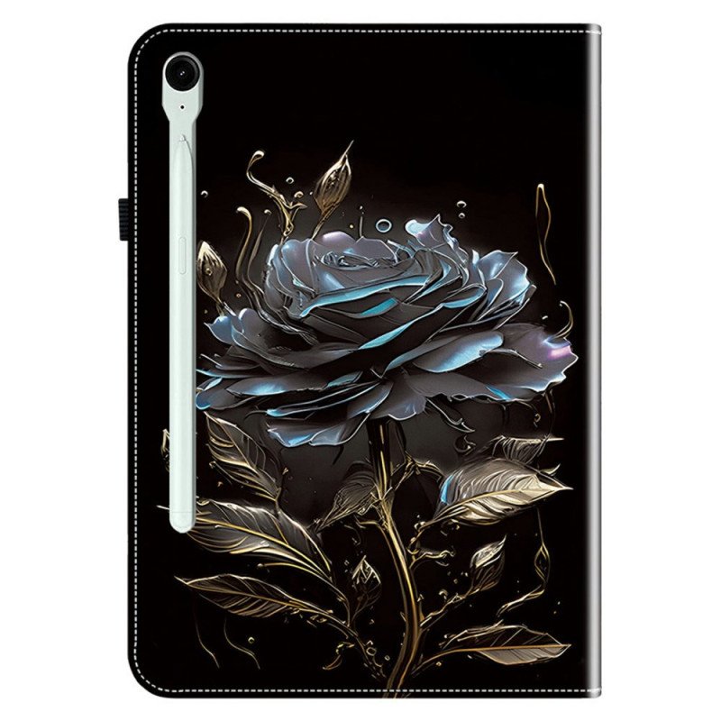 Fodral Samsung Galaxy Tab S10 Fe Plus Elegant Svart Rosskydd