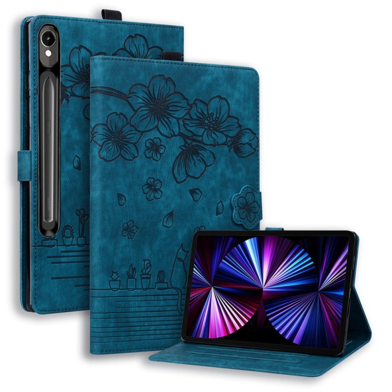 Fodral Samsung Galaxy Tab S10 Fe Plus Kattmotiv