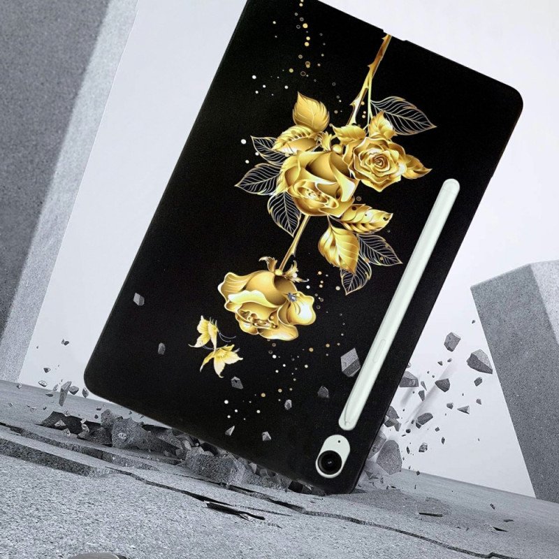 Skal Samsung Galaxy Tab S10 Fe Plus Telefonfodral Guldrosor