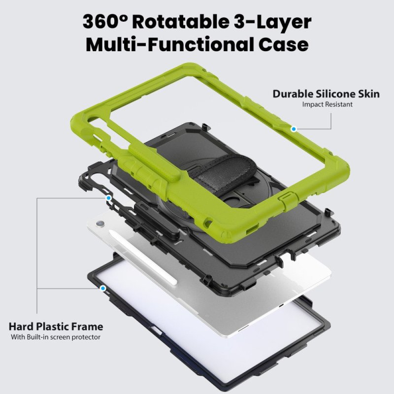 Skal Samsung Galaxy Tab S10 Fe Plus Telefonfodral Ultratåligt Med Axelrem