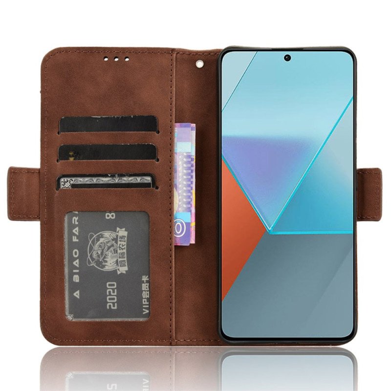 Läderskal Fodral Poco X6 5g Multi-card