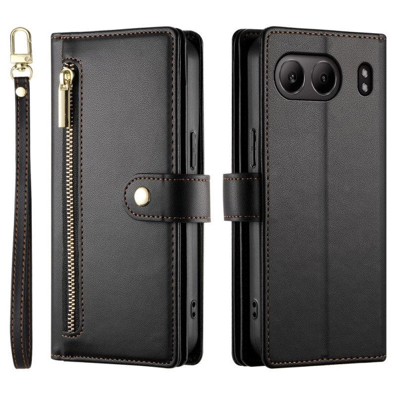 Fodral Oneplus Nord 4 Plånbok Med Rem Och Axelrem