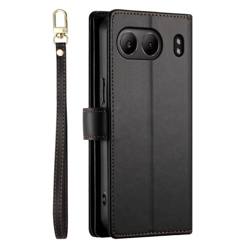 Fodral Oneplus Nord 4 Plånbok Med Rem Och Axelrem