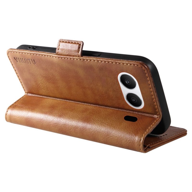 Folio-fodral Oneplus Nord 4 Telefonfodral Yikatu Litchikonstläder