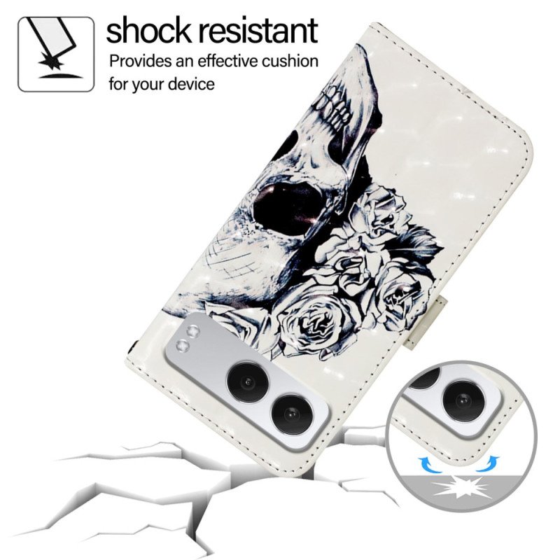 Läderskal Fodral Oneplus Nord 4 Blommorskalle