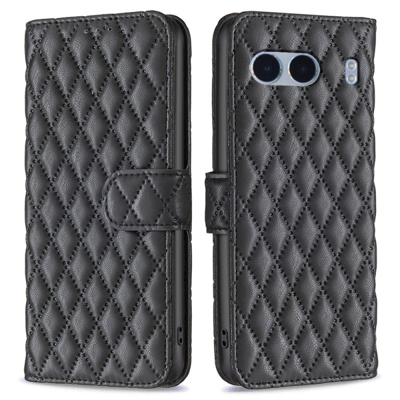 Läderskal Fodral Oneplus Nord 4 Quiltad Binfen Color